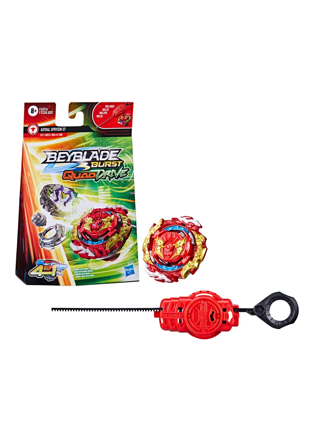

BEY BLADE Kids Burst Quad Drive Astral Spryzen S7 Spinning Top For 8+ Years, Multi