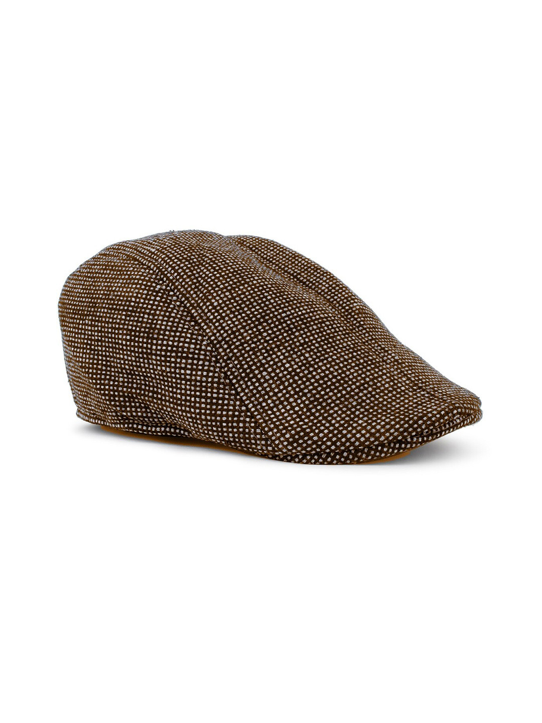 

Zacharias Men Self Design Woollen Ascot Cap, Brown