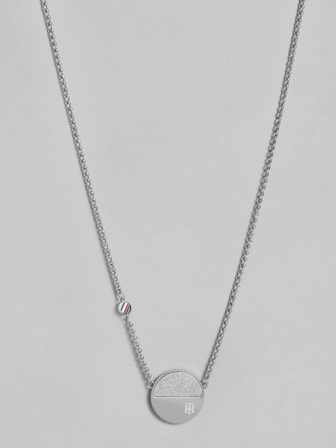

Tommy Hilfiger Circular Design Stainless Steel Necklace, Silver