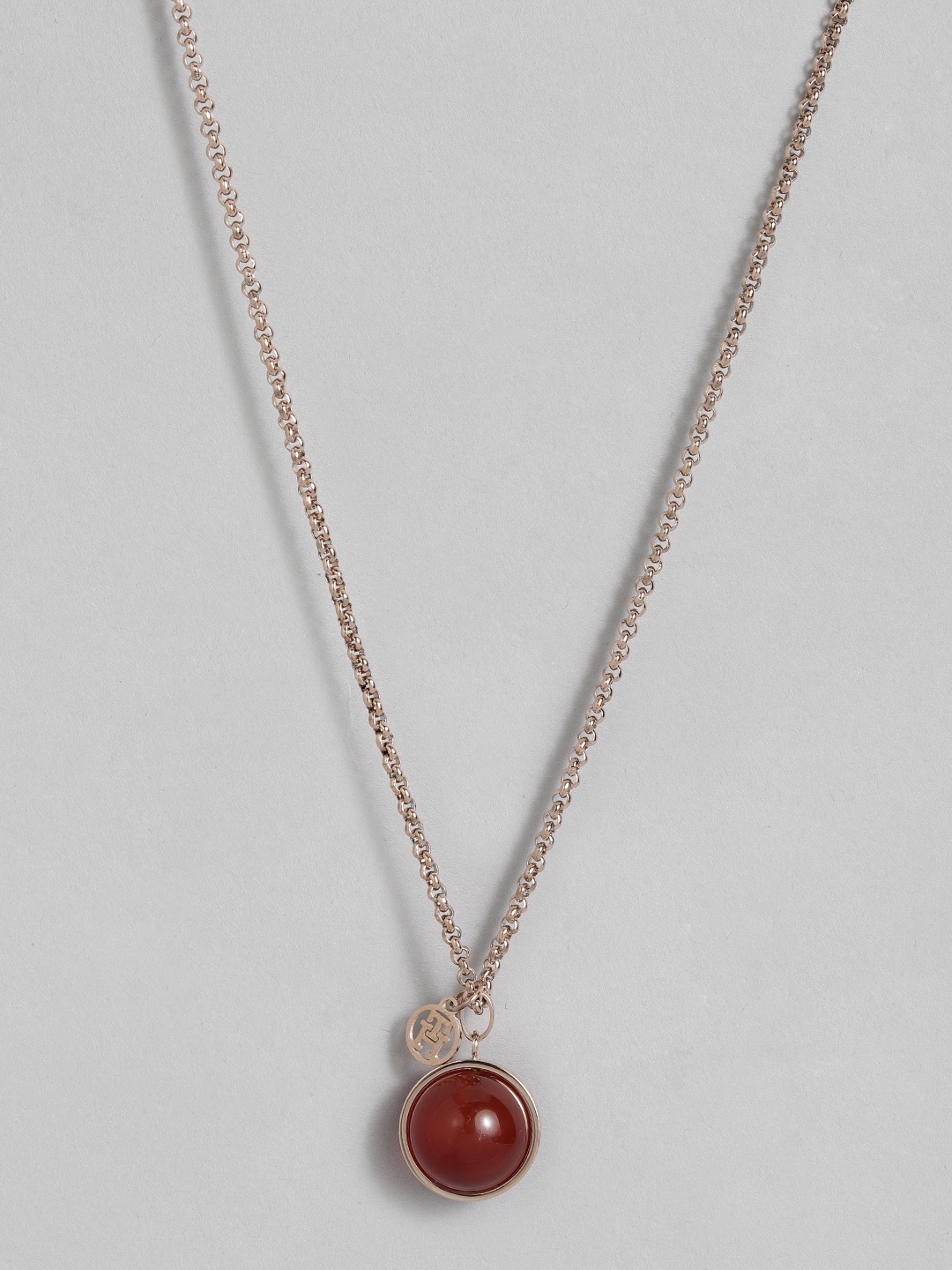 

Tommy Hilfiger Orb Design Stainless Steel Necklace, Rose gold