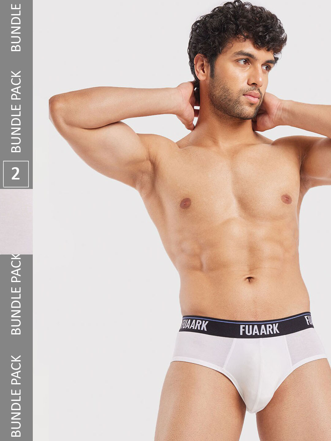 

FUAARK Pack Of 2 Anti-Odour Briefs FUSMBrP2-White2-S, White