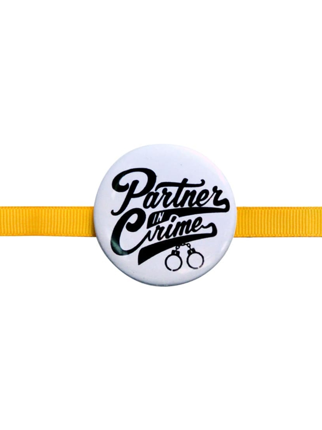 

The Art People Typography Printed Rakhi, Yellow