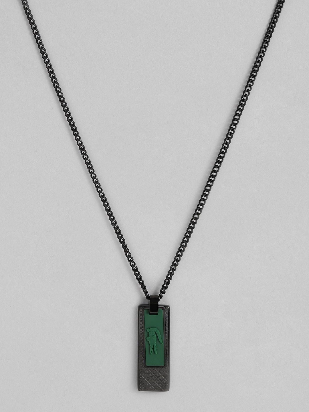 

Lacoste Men Set & Match Pendant with Chain, Black
