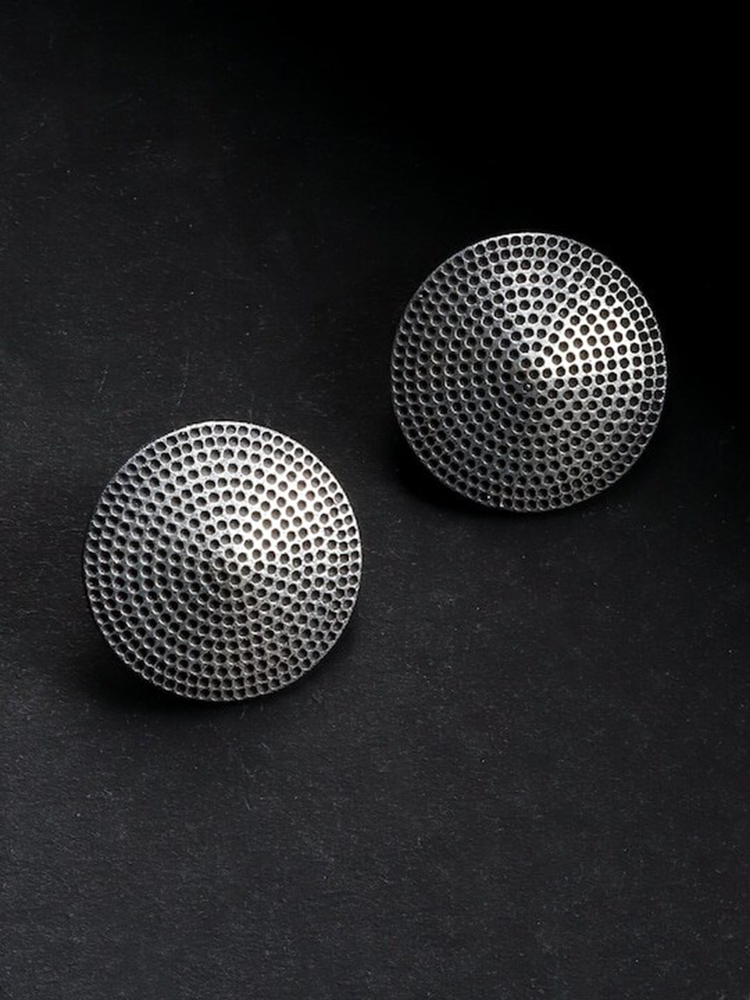 

Infuzze Oxidised Studs Earrings, Silver