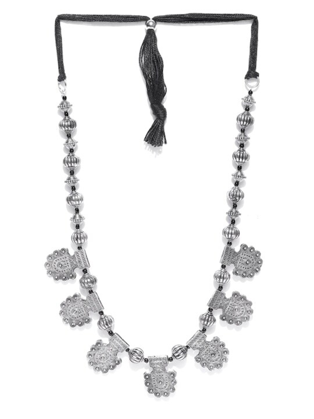 

Infuzze Silver-Plated Statement Necklace