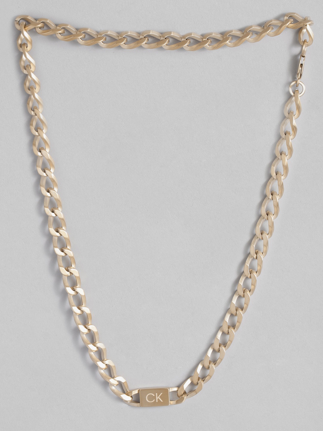 

Calvin Klein Men Outlook Stainless Steel Necklace, Gold