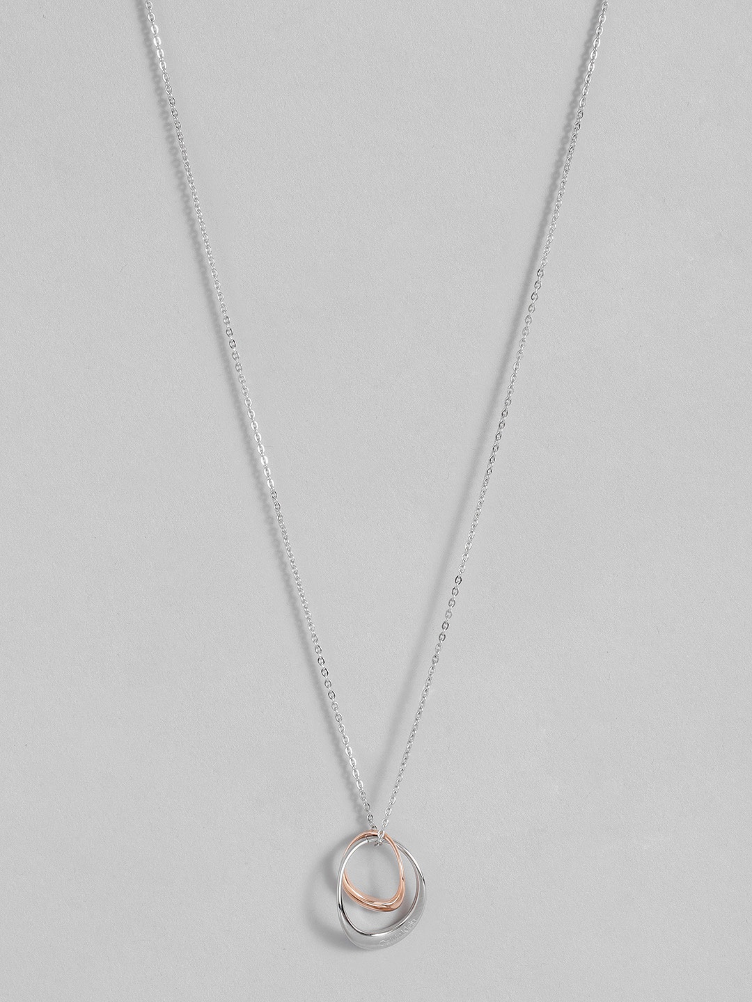 

Calvin Klein Warped Stainless Steel Pendant & Chain, Silver
