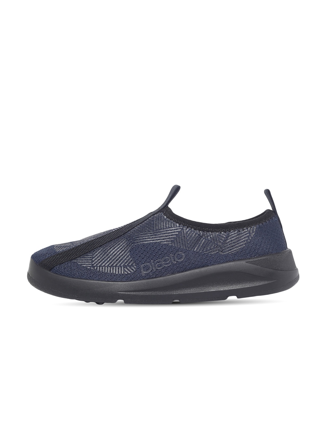 

plaeto Women EZPlay Lightweight Air Mesh Slip-On Walking Shoes, Navy blue