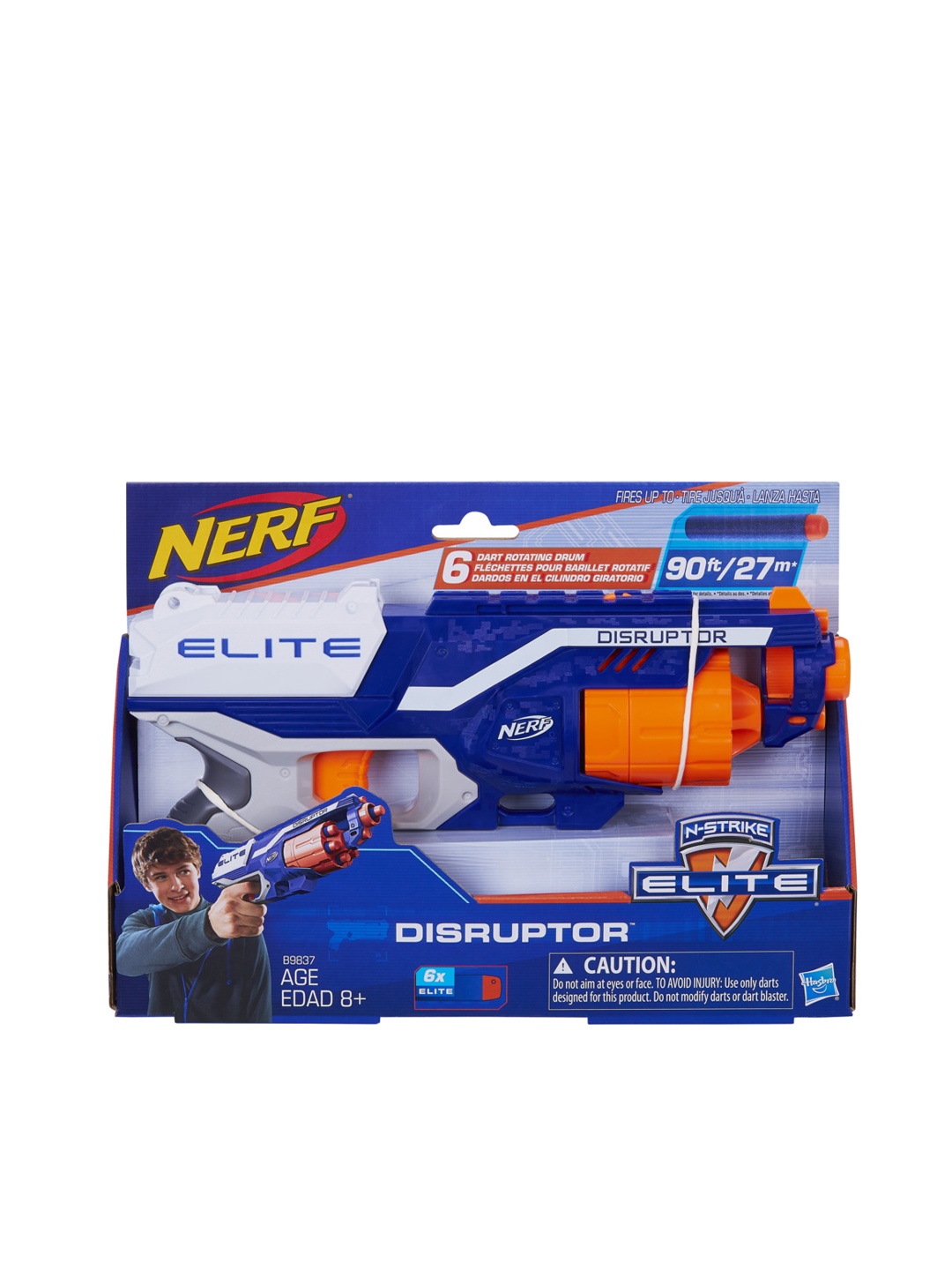 

NERF Boys Elite Disruptor Dart Blaster For Ages 8+, Multi