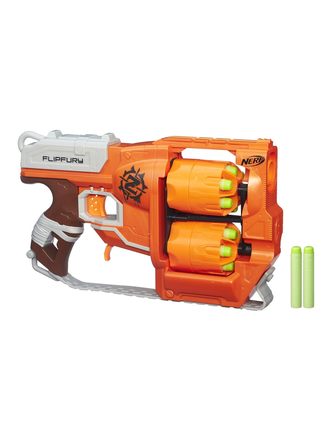 

NERF Unisex Kids Zombie Strike FlipFury Blaster For Ages 8+, Multi