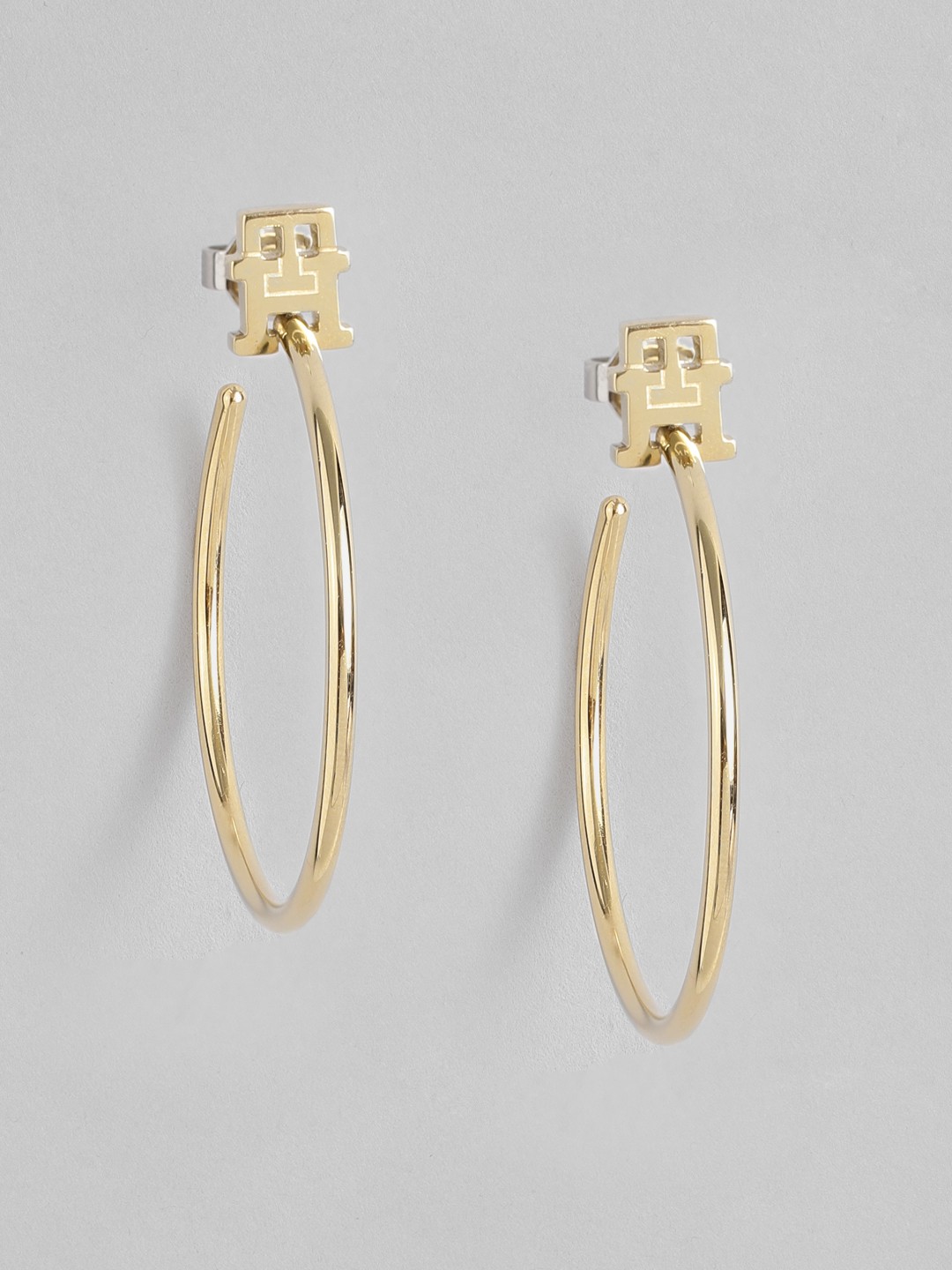 

Tommy Hilfiger Circular Hoop Earrings, Gold