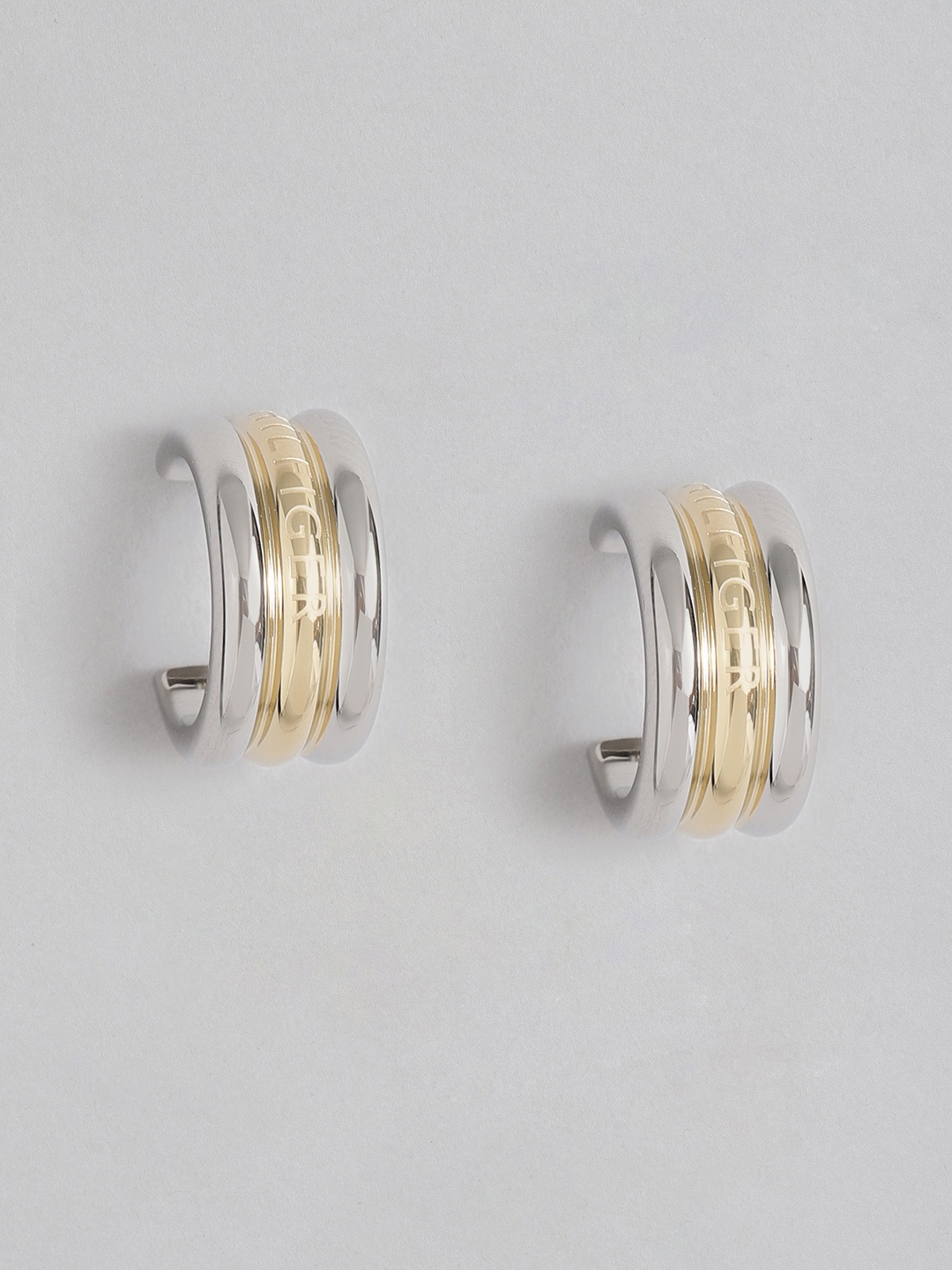 

Tommy Hilfiger Layered Classic Half Hoop Earrings, Gold