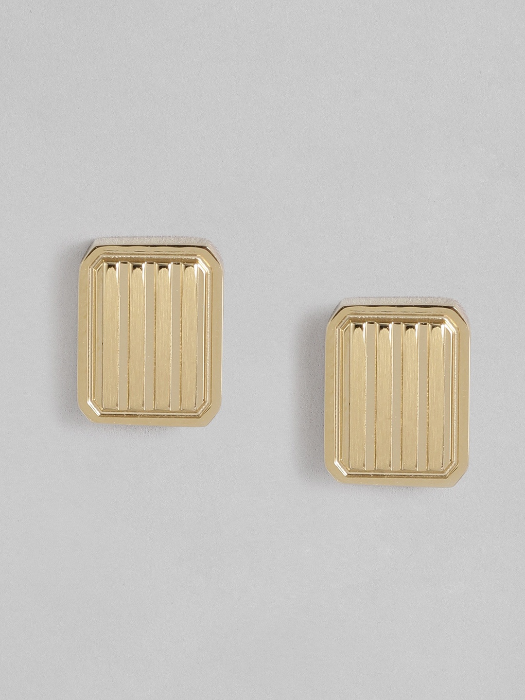 

Tommy Hilfiger Gold Plated Stainless Steel Geometric Studs