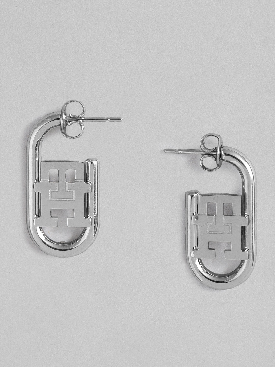 

Tommy Hilfiger Silver Plated Stainless Steel Geometric Drop Earrings