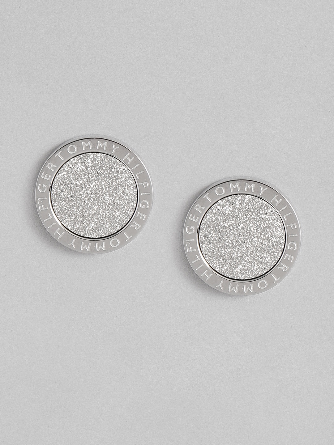 

Tommy Hilfiger Silver Plated Stainless Steel Circular Studs