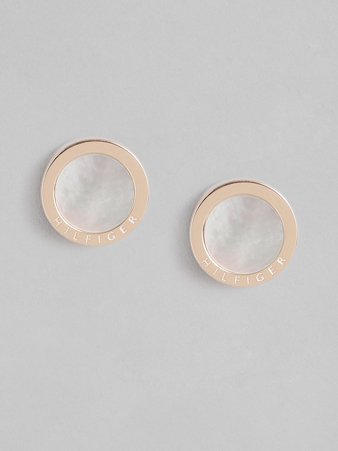 

Tommy Hilfiger Iconic Circular Stud Earrings, Rose gold