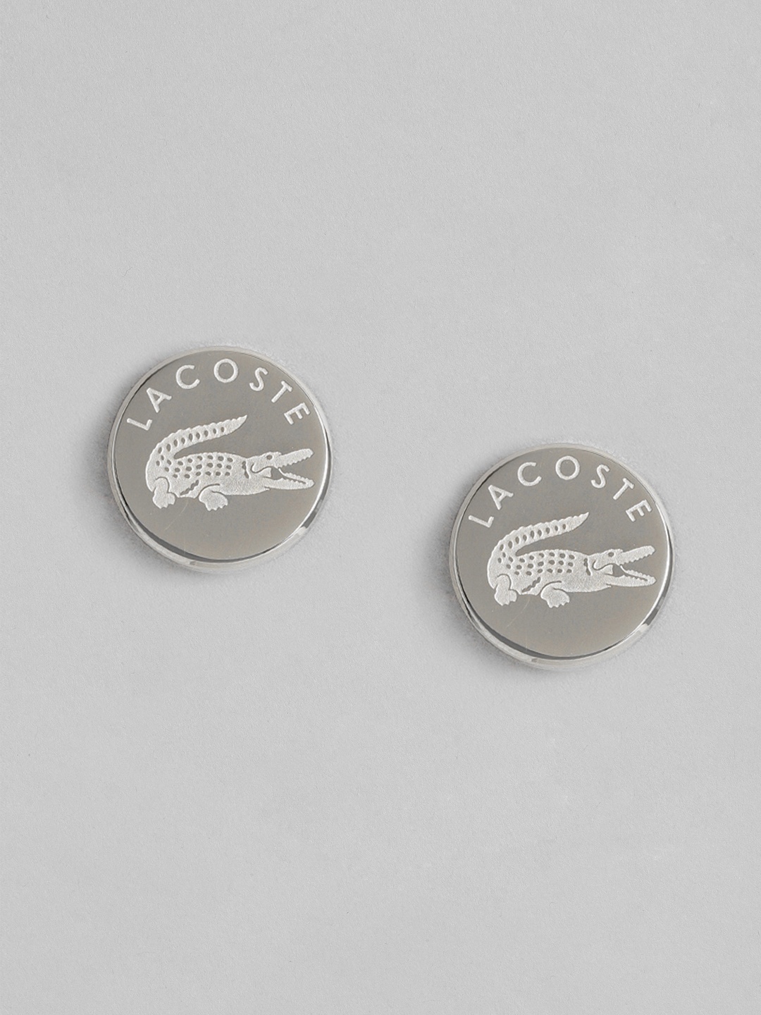 

Lacoste Sneak Circular Studs, Silver