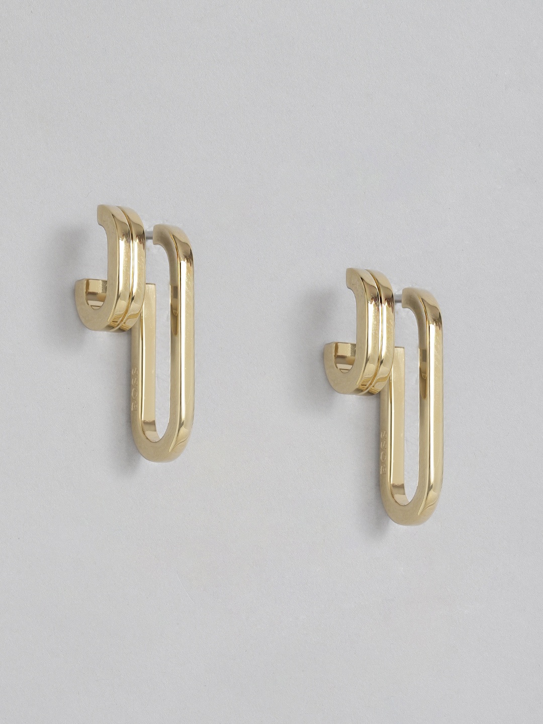 

Hugo Boss Hailey Stainless Steel Contemporary Drop Earrings, Gold