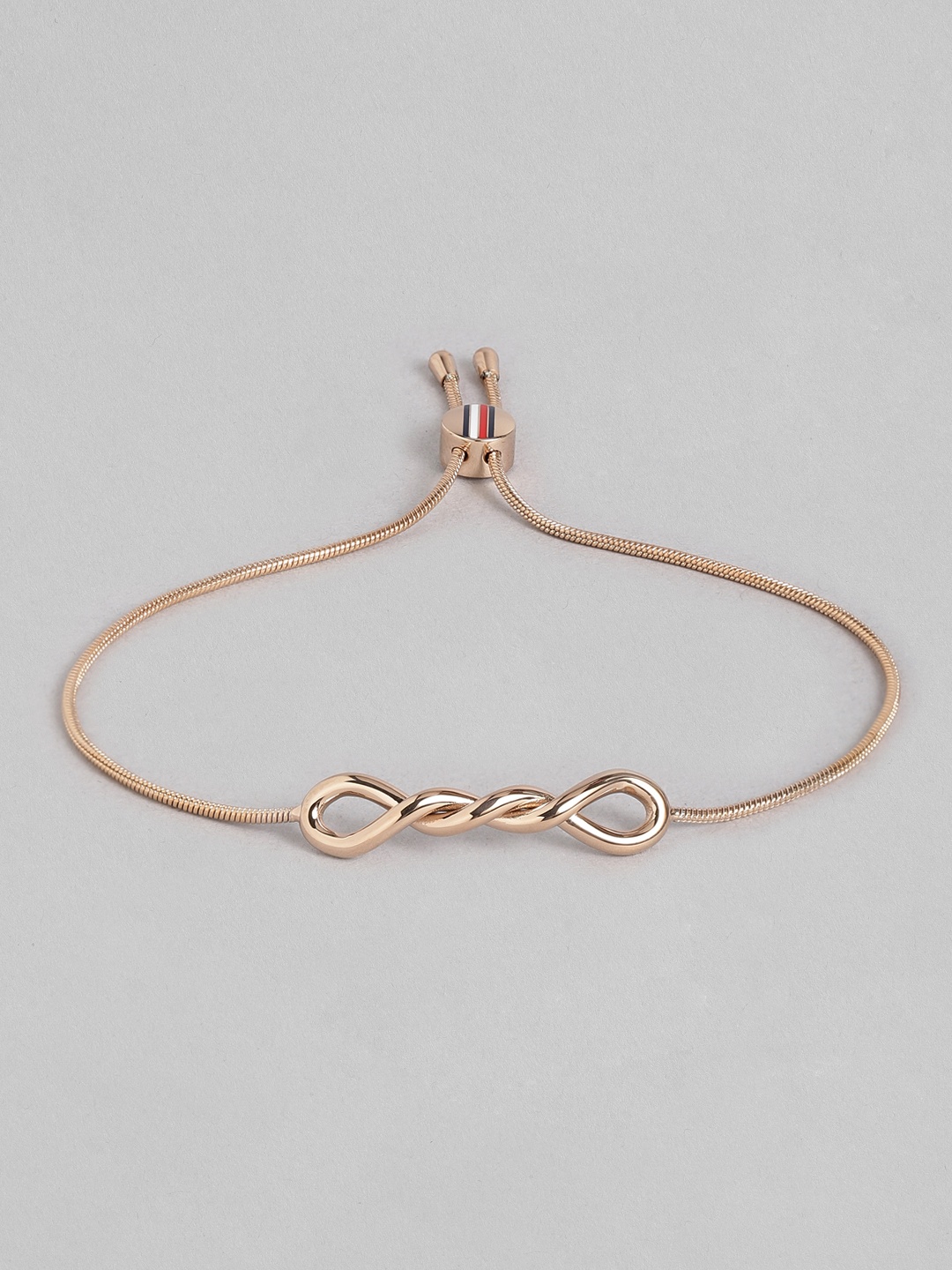 

Tommy Hilfiger Women Rose Gold-Plated Infinity Charm Bracelet