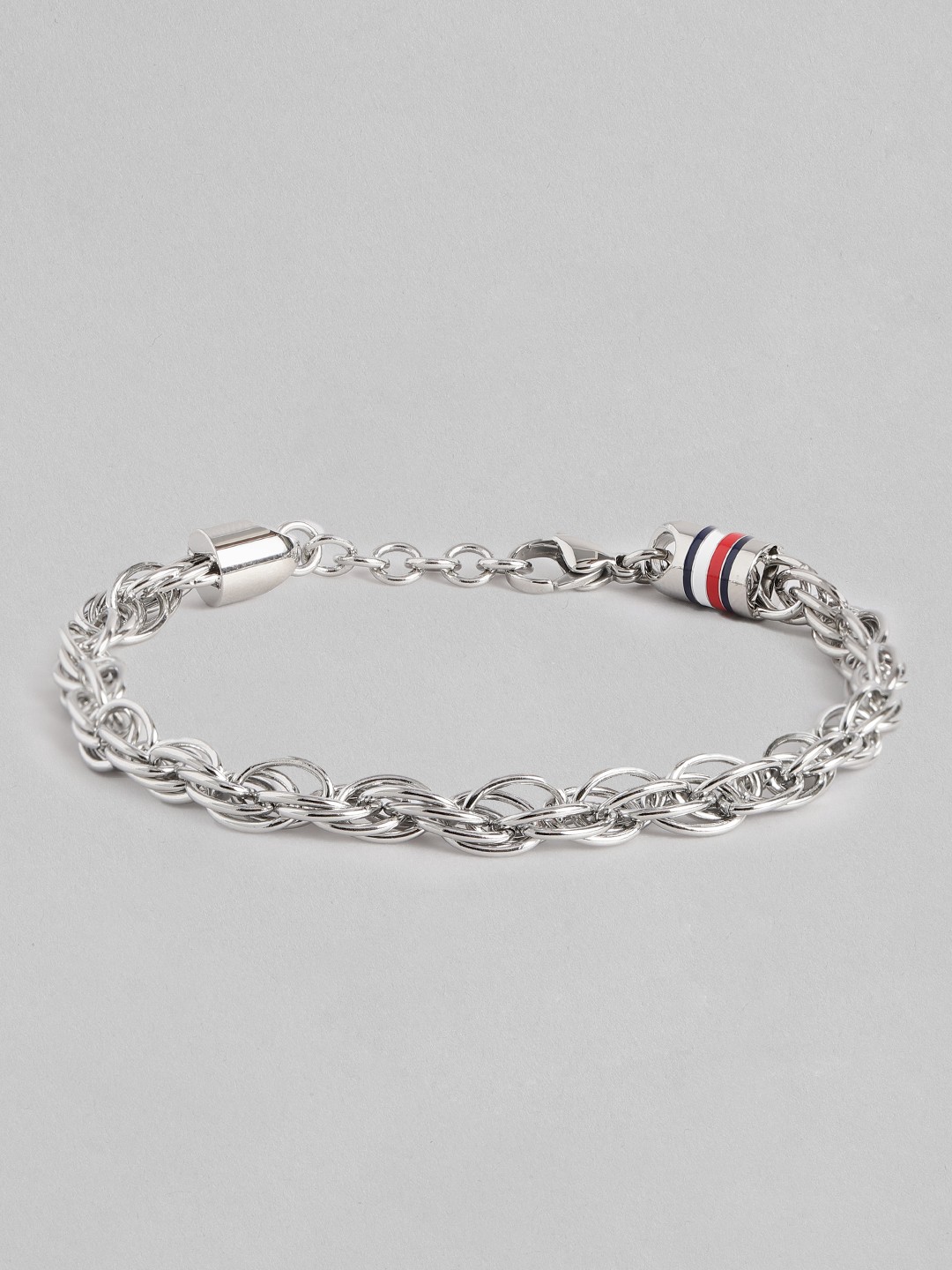 

Tommy Hilfiger Men Stainless Steel Ropse Chain Link Bracelet, Silver