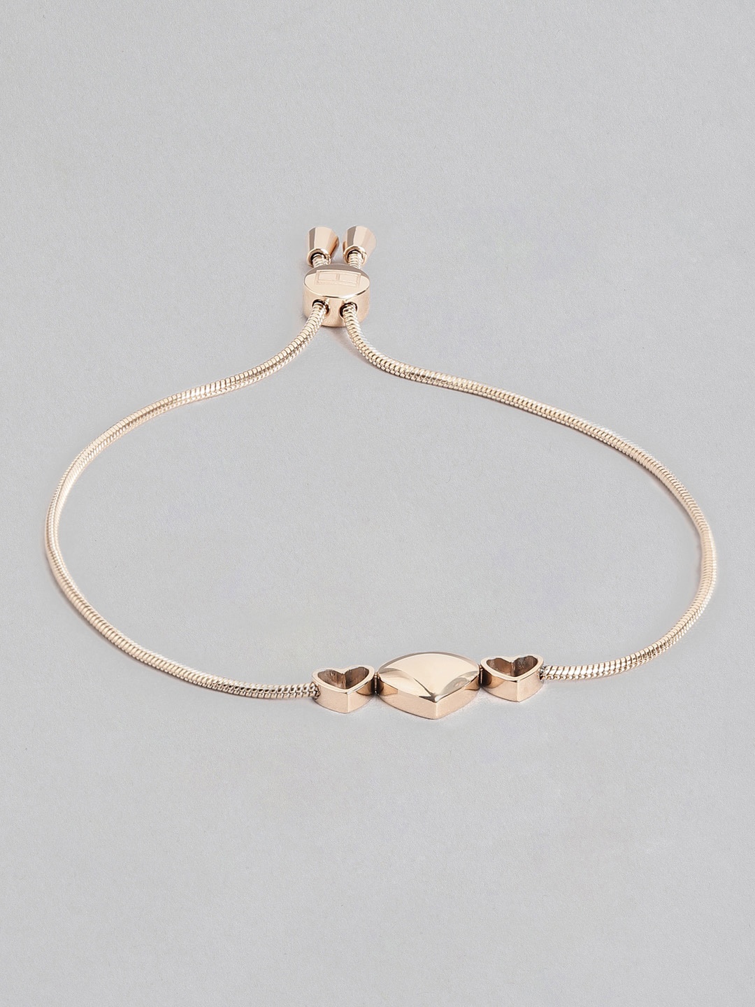 

Tommy Hilfiger Women Rose Gold-Plated Heart Charm Bracelet