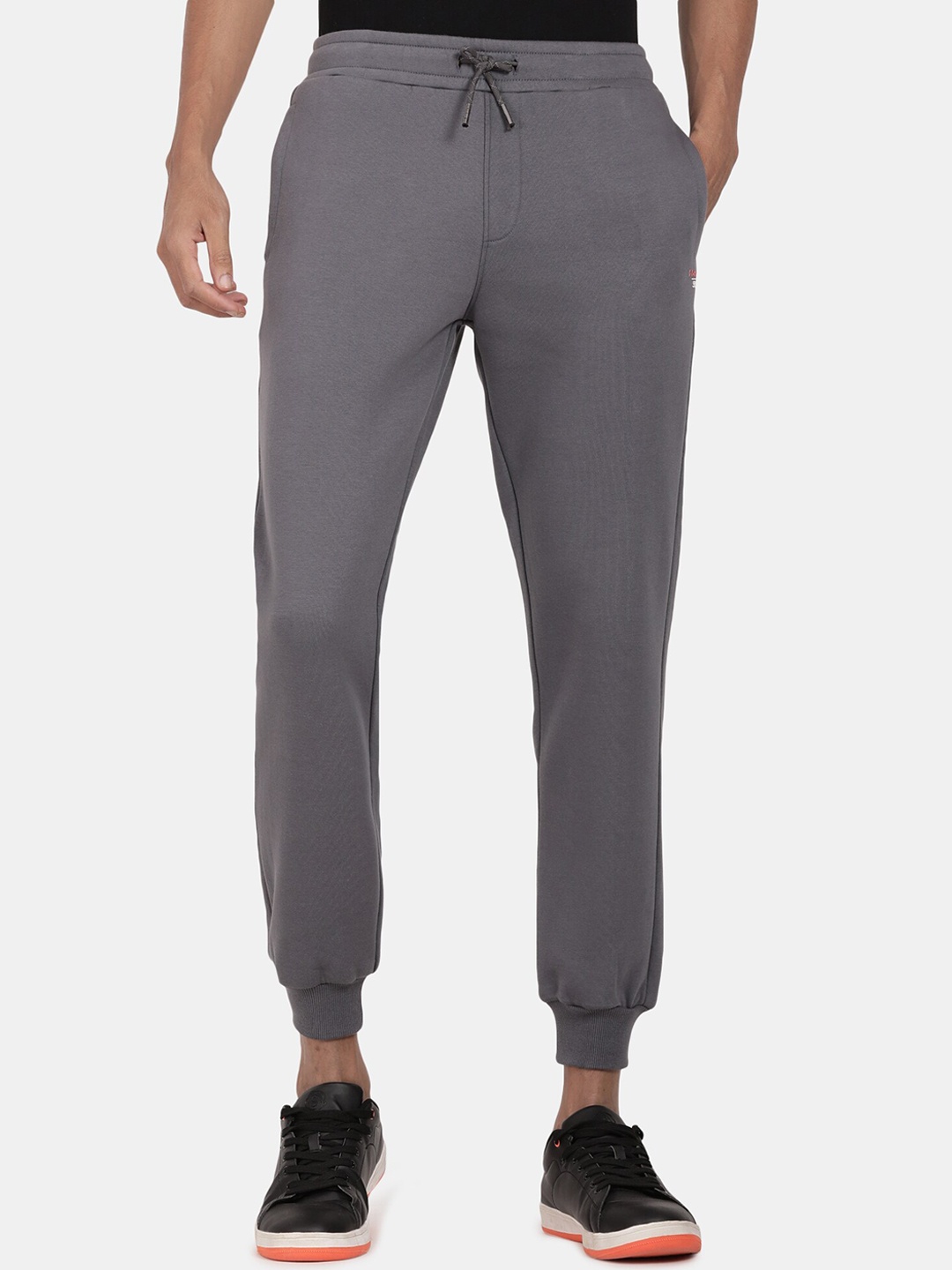 

t-base Men Mid-Rise Joggers, Grey