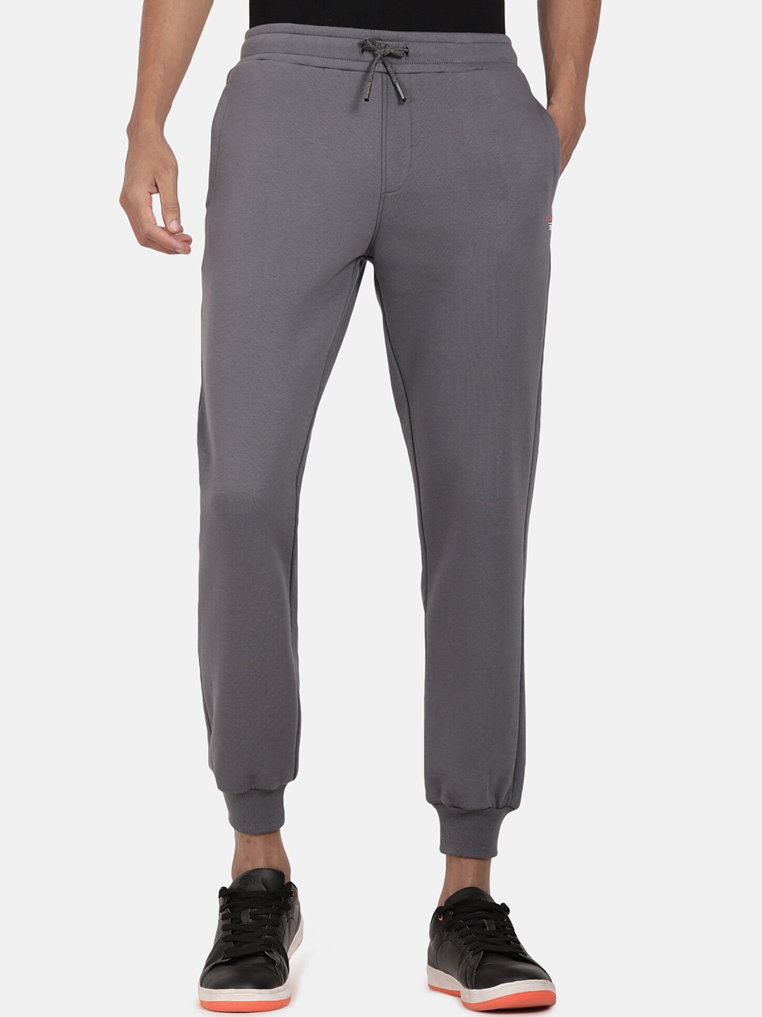 

t-base Men Mid-Rise Joggers, Grey