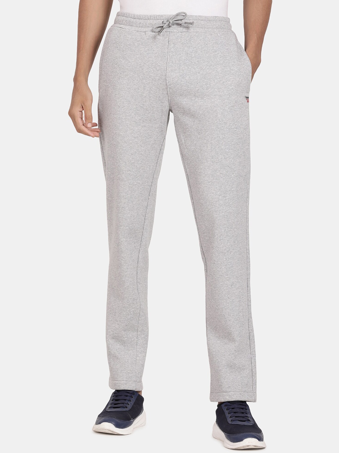 

t-base Men Mid-Rise Track Pants, Grey