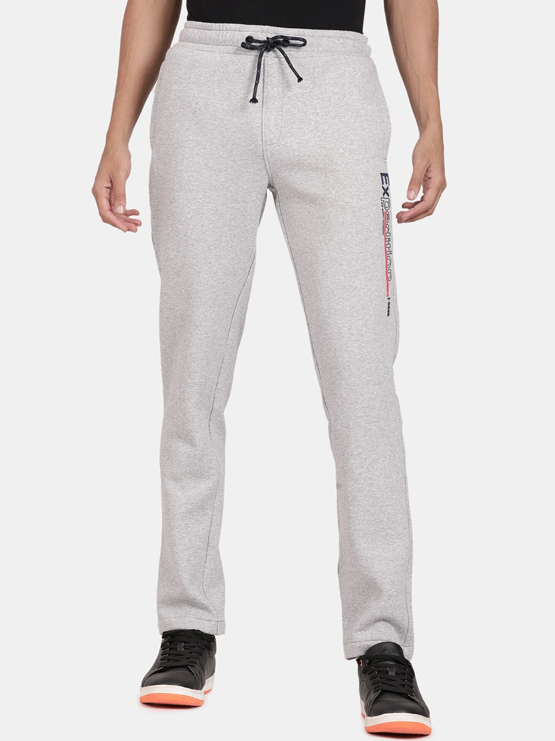 

t-base Men Mid-Rise Track Pants, Grey