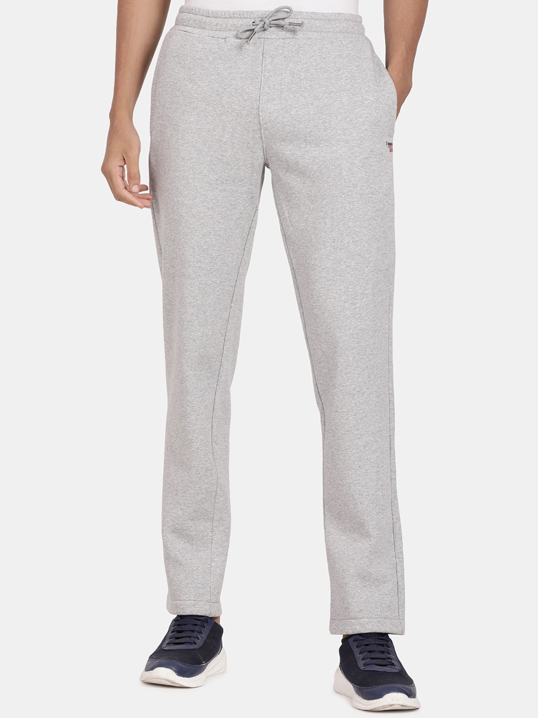 

t-base Men Mid-Rise Track Pants, Grey