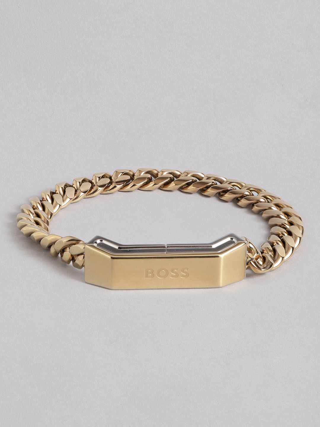 

Hugo Boss Men Brass-Plated Link Bracelet, Gold