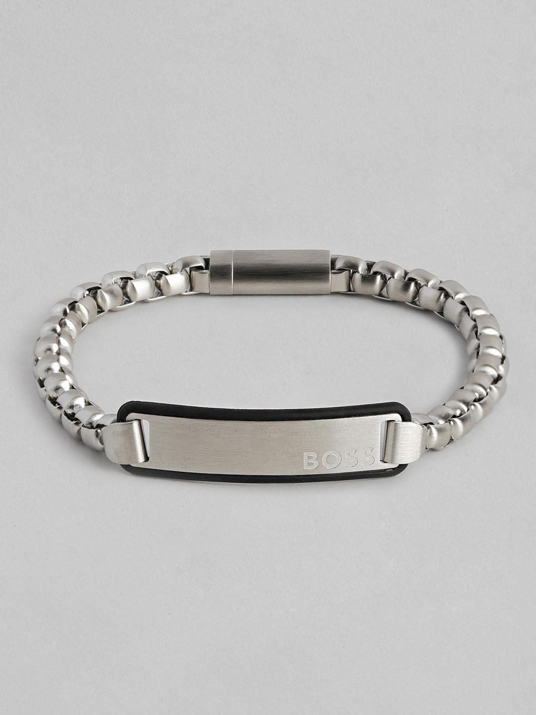 

Hugo Boss Men Id Stainless Steel Link Bracelet, Silver