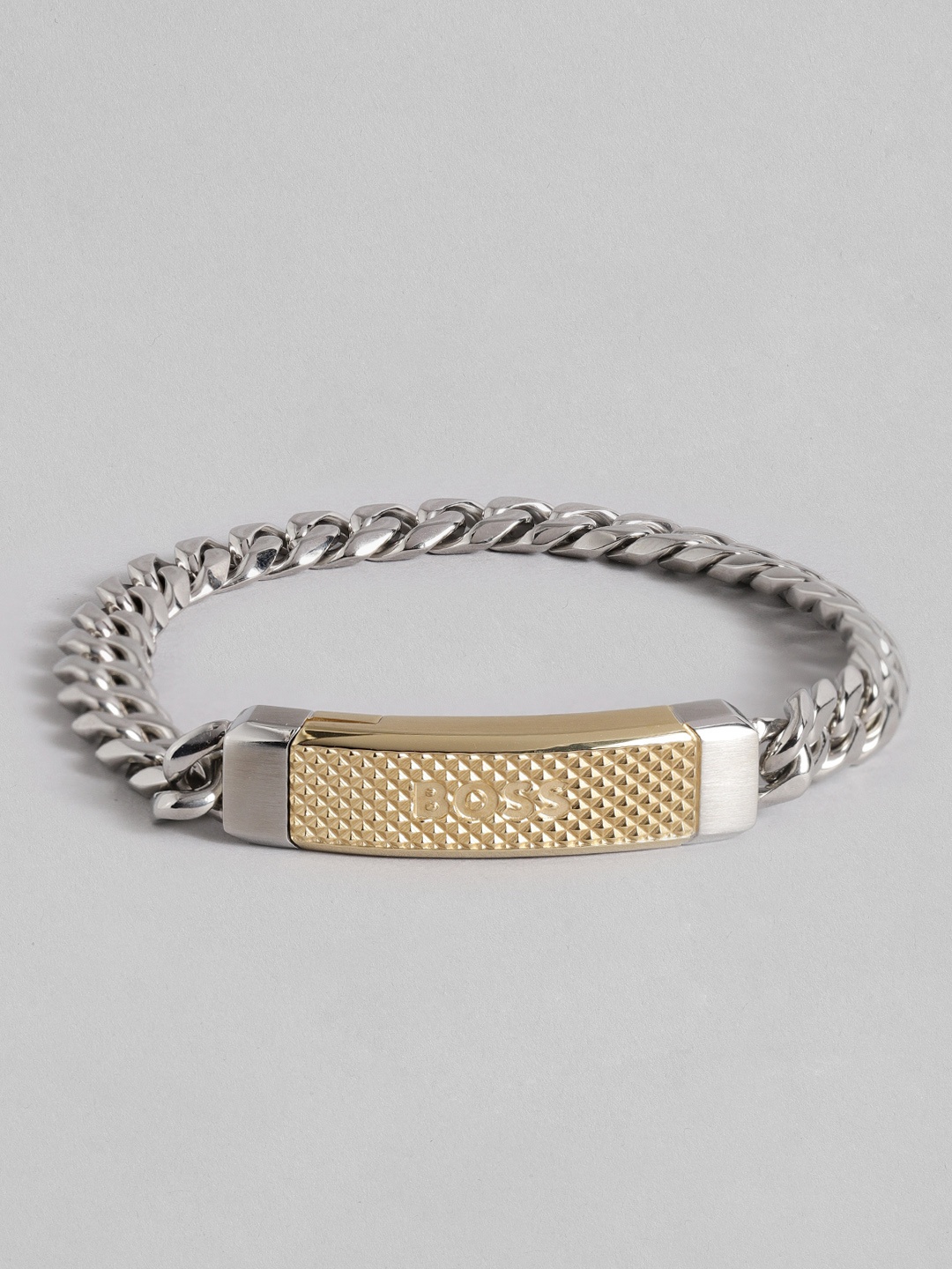 

Hugo Boss Men Bennett Stainless Steel Brass-Plated Link Bracelet, Multi
