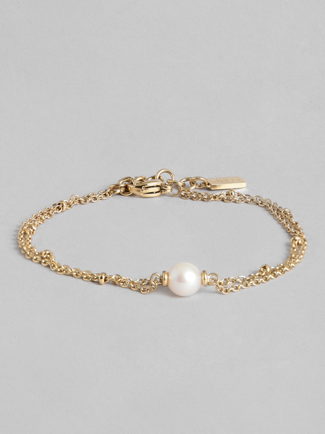

Hugo Boss Women Cora Stainless Steel Brass-Plated Charm Bracelet, Gold