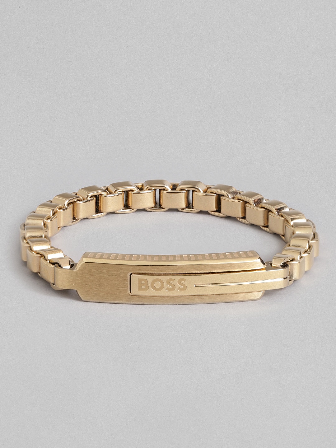 

Hugo Boss Men Brass-Plated Link Bracelet, Gold