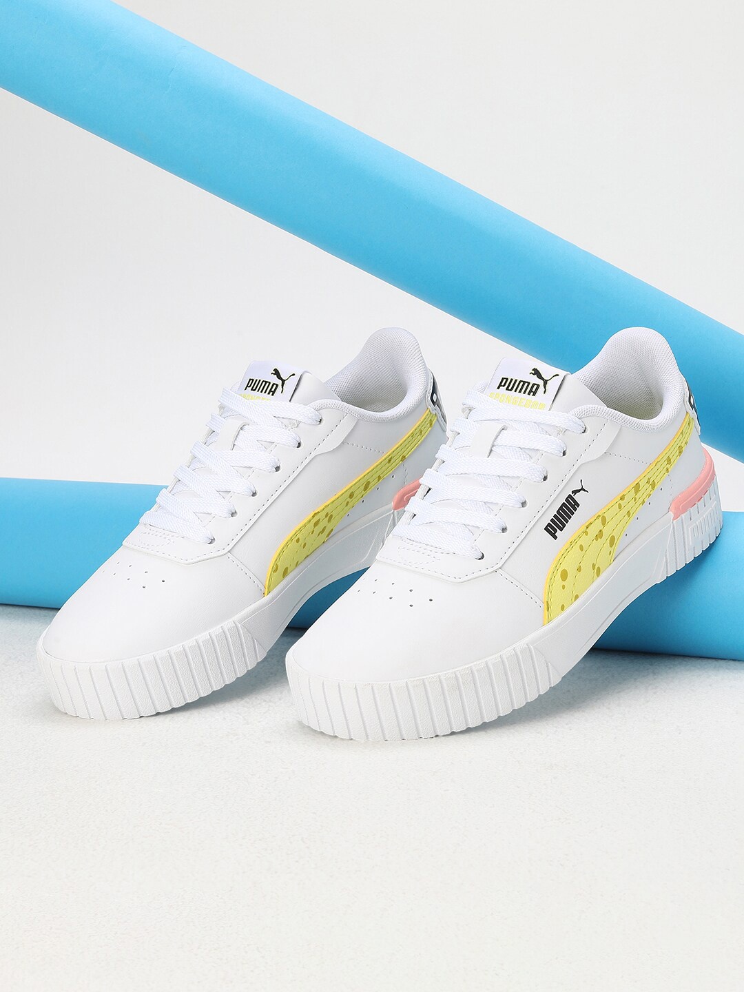 

Puma Kids x SPONGEBOB SQUAREPANTS Carina 2.0 Youth Sneakers, White