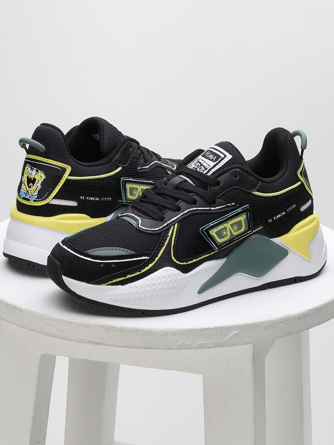 

Puma Kids SPONGEBOB SQUAREPANTS RS-X Youth Sneakers, Black