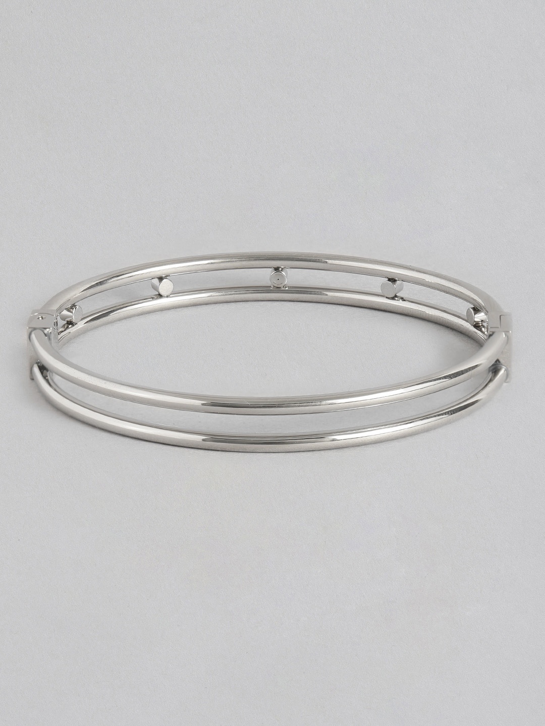 

Tommy Hilfiger Women Studded Stainless Steel Bangle, Silver