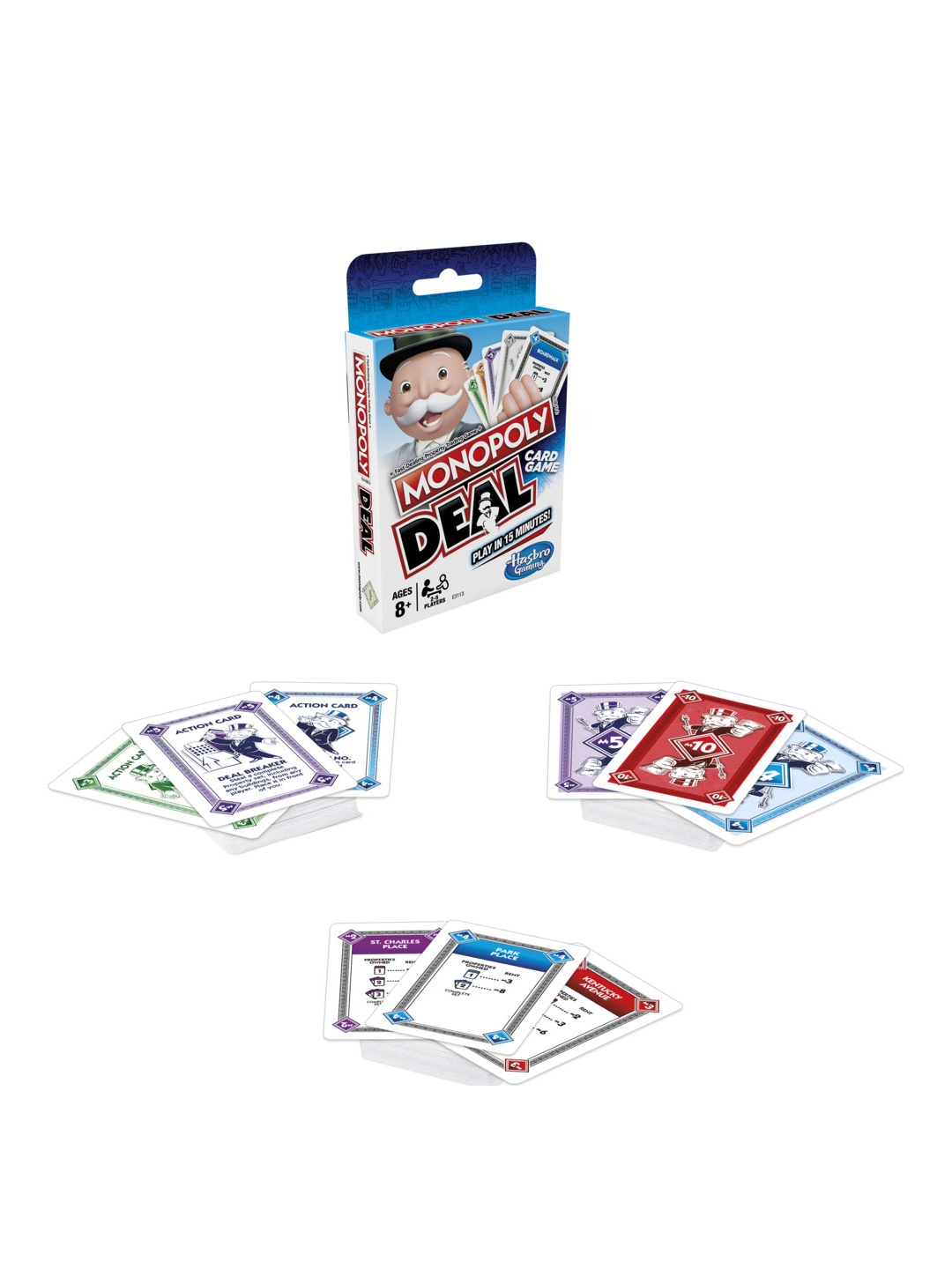 

MONOPOLY Unisex Kids Deal Quick-Playing Card Game For Ages 8+, Multi