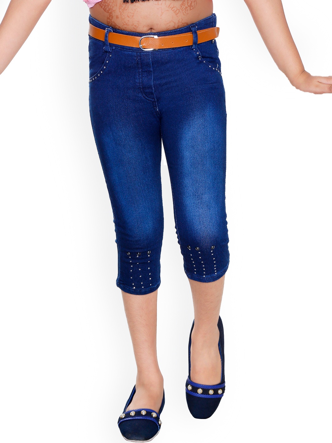 

BAESD Girls Clean Look Light Fade Jeans, Blue