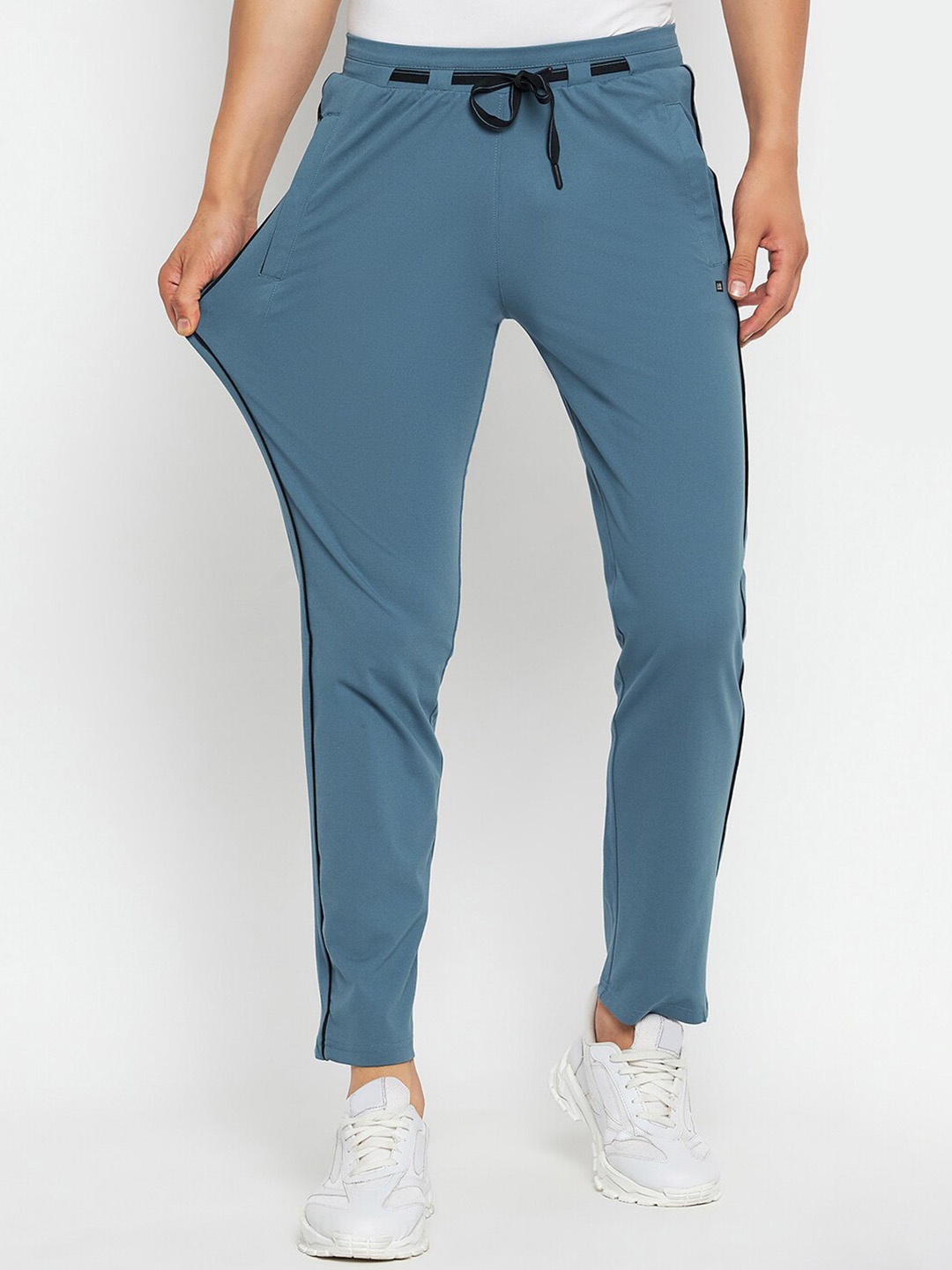 

Okane Men Mid-Rise Track Pants, Blue