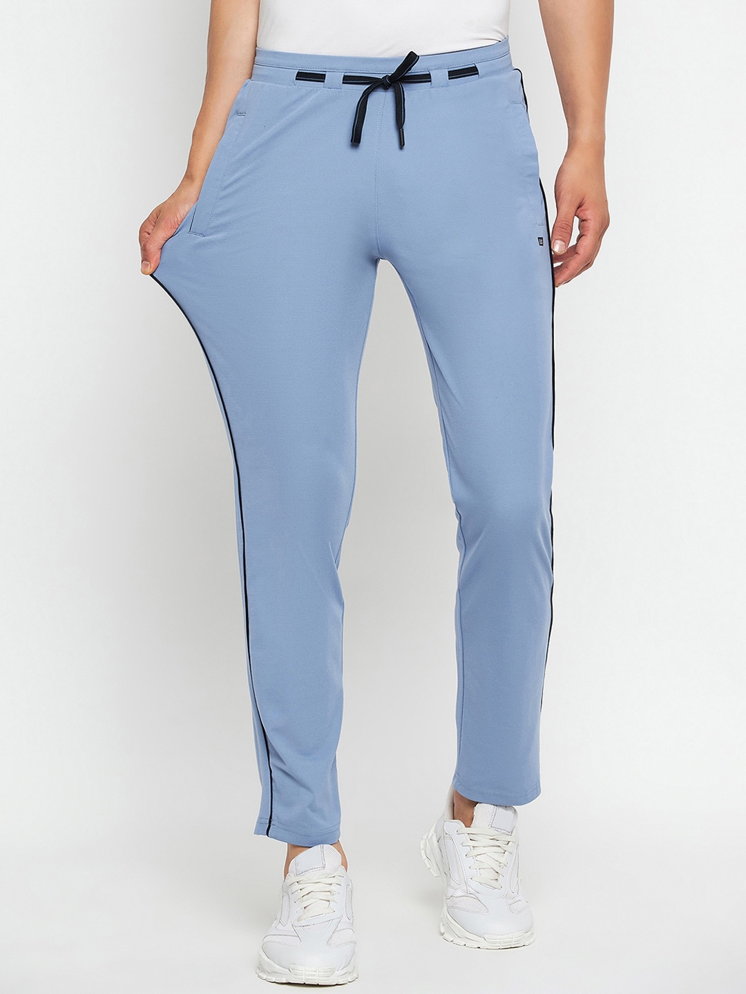 

Okane Men Mid-Rise Track Pants, Blue