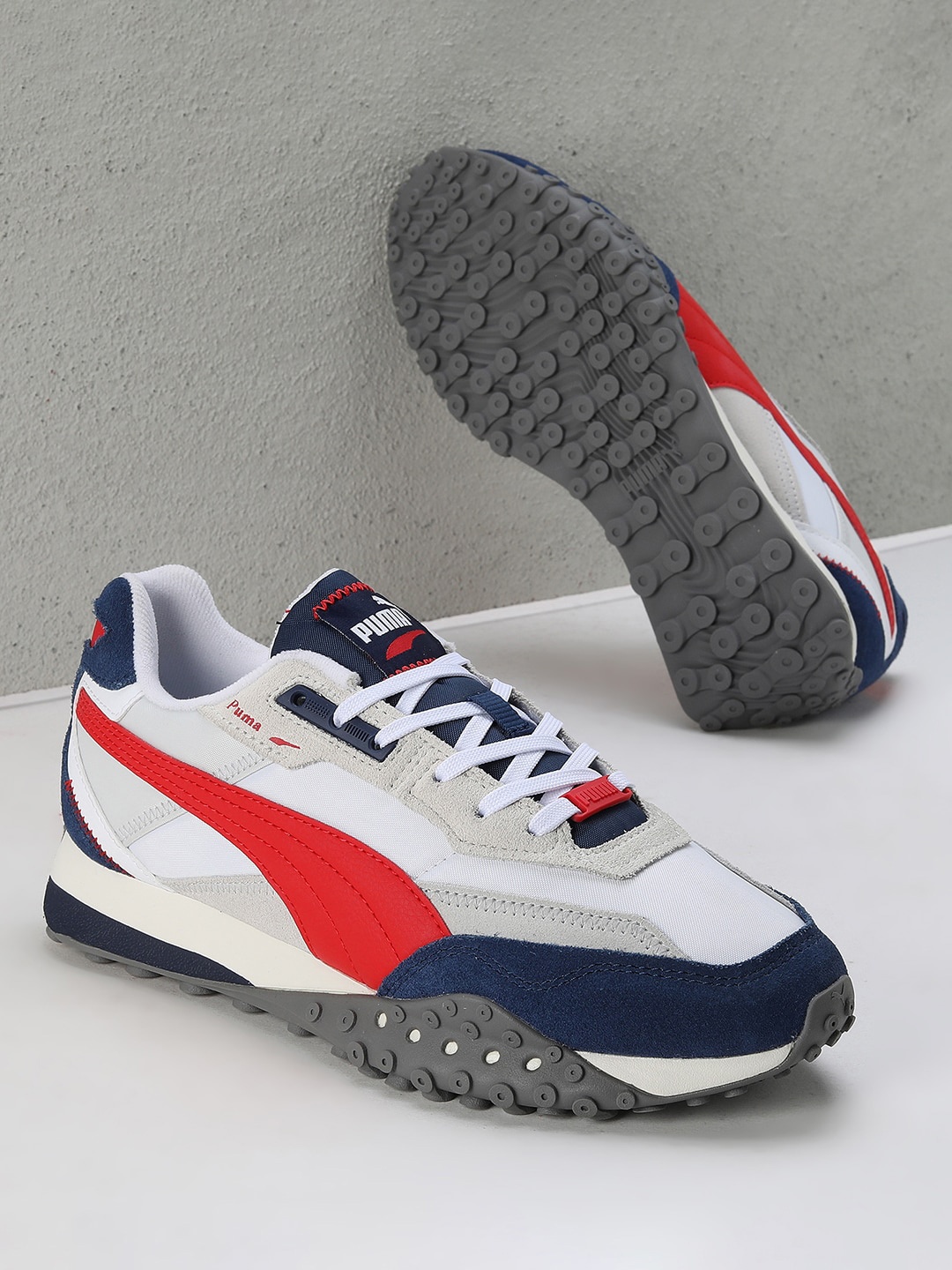 

Puma Unisex Blktop Rider Sneakers, White