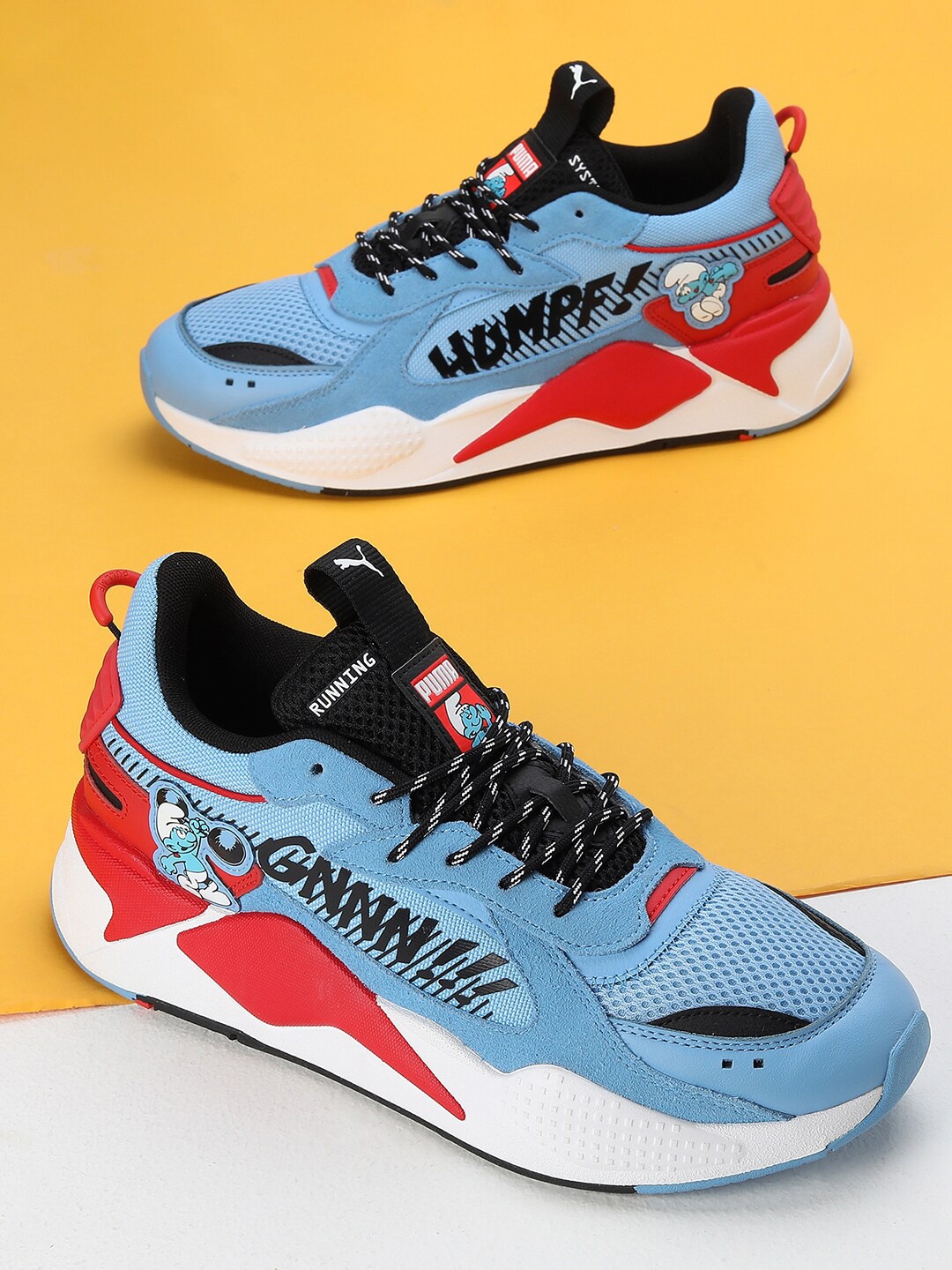 

Puma Unisex x THE SMURFS RS-X Sneakers, Blue