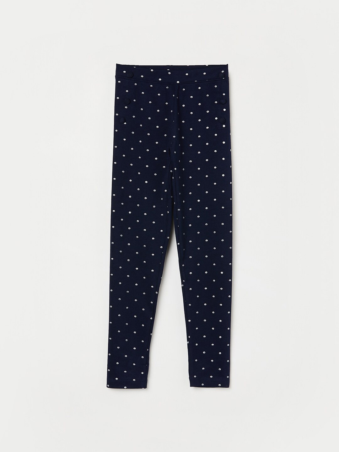 

Fame Forever by Lifestyle Girls Printed Knitted Ankle-Length Jeggings, Blue
