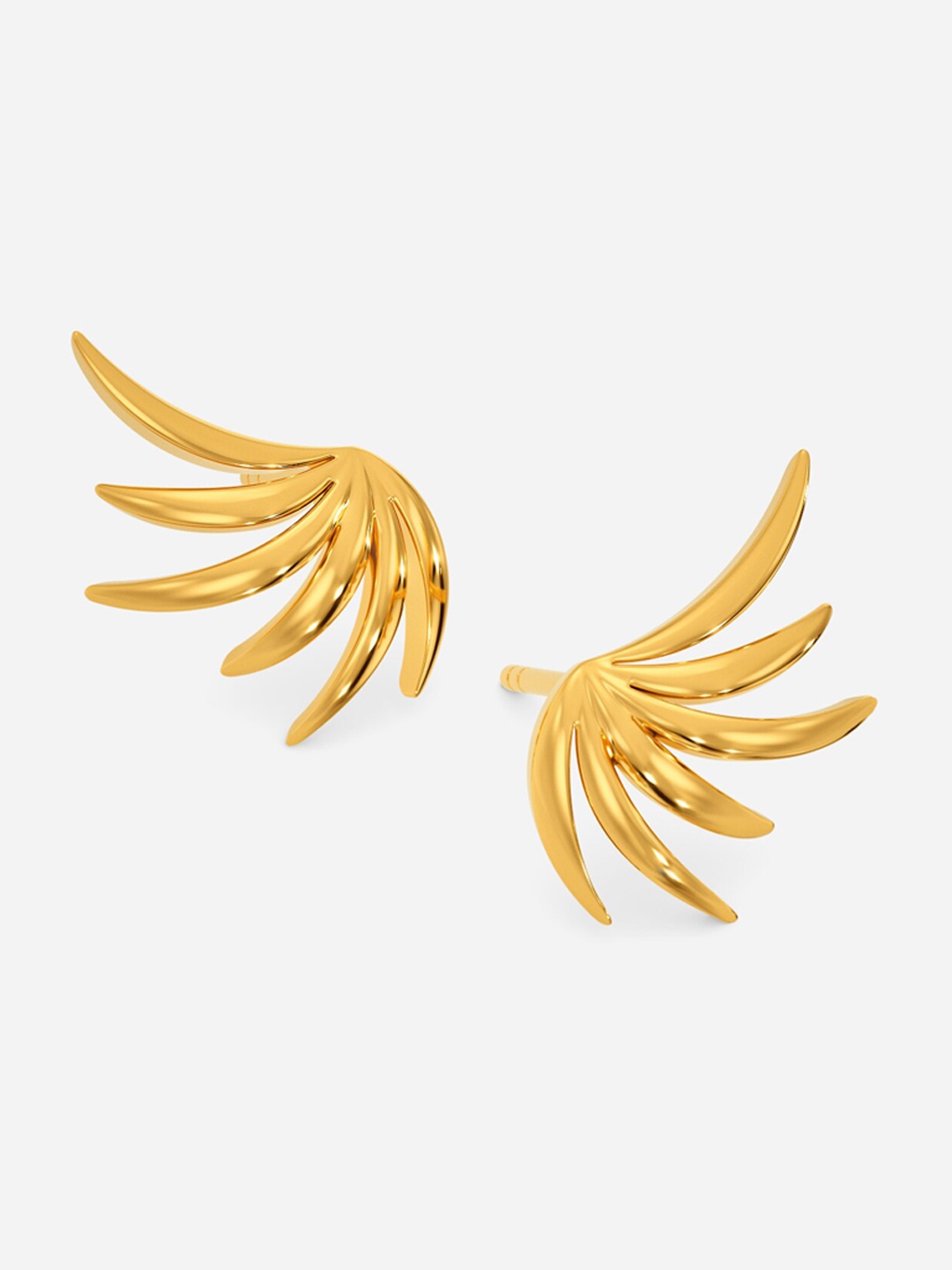 

MELORRA Feather Frenzy 14KT Gold Earrings-2.06gm