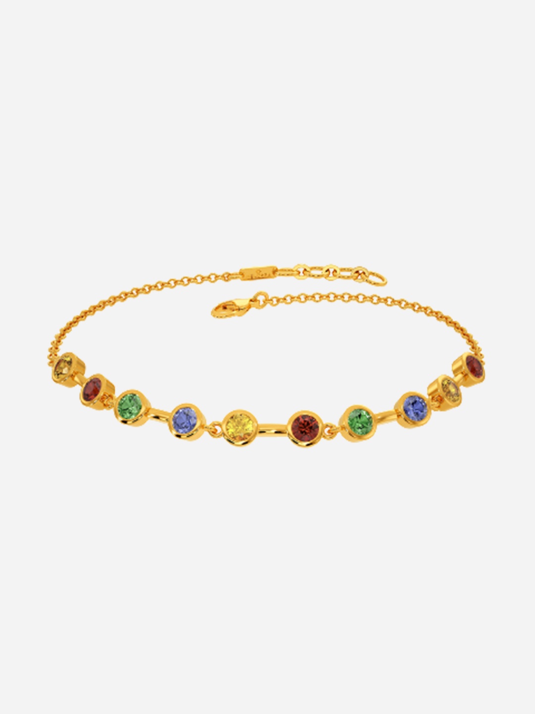 

MELORRA 18KT Celebrate Pride Gemstone Diamond Bracelet - 5.08 gm, Gold