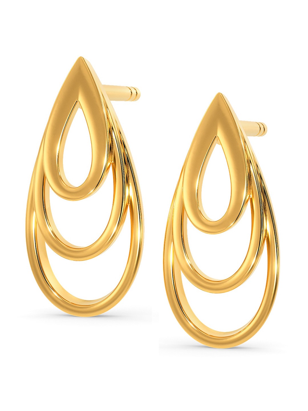 

MELORRA Layerific 18KT Gold Earrings-1.62gm
