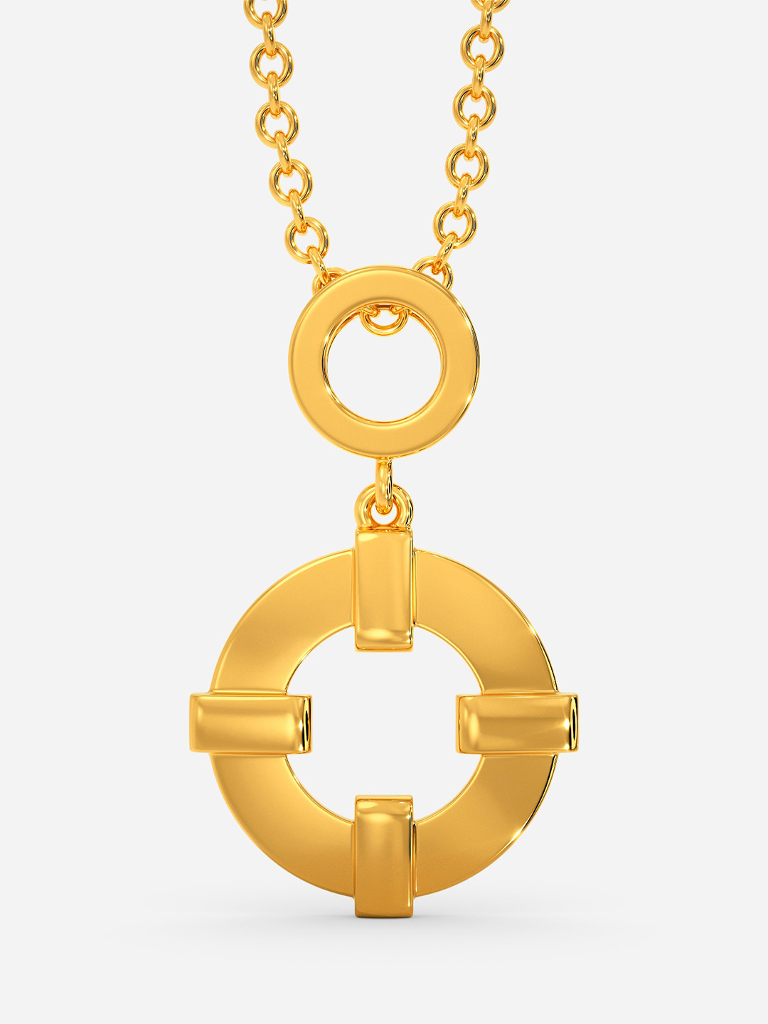 

MELORRA Simply Unapologetic 18KT Gold Pendant-2.0gm