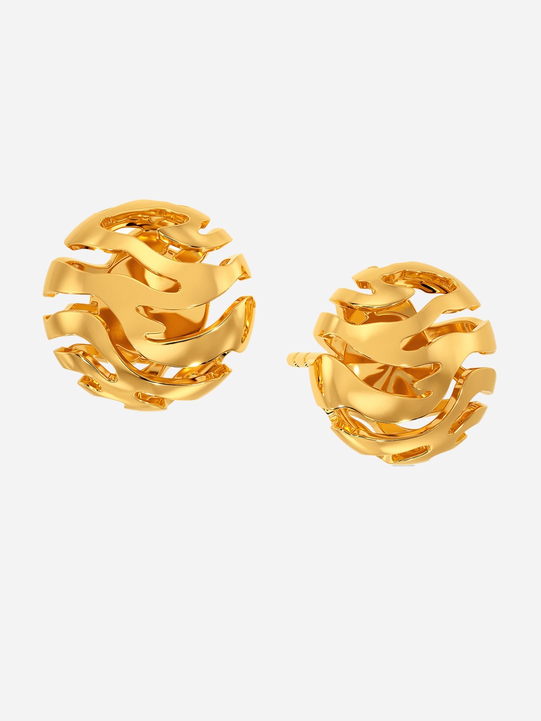 

MELORRA Zebra Power 14KT Gold Stud Earrings-2.04gm